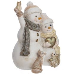 GAEM Фигурка декоративная "Снеговики", L12 W9,5 H15,5 см