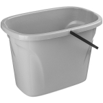 Ведро 8л пластиковое «Etna» прямоугольное (серый)