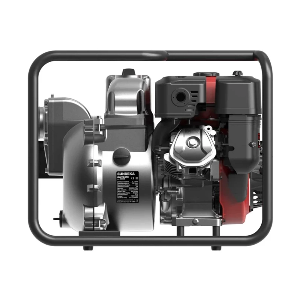 SUNREKA GWP80TX мотопомпа бензиновая 9.2 л.с, 1300 л/мин, диаметр 80 мм, 215008