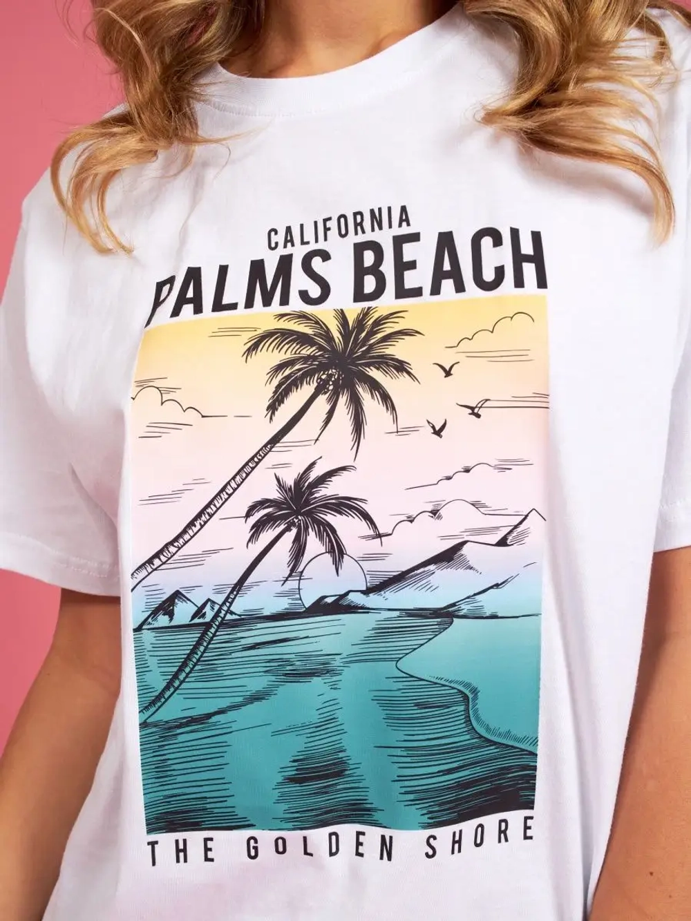 Футболка белая базовая с принтом лето 2023 большие размеры