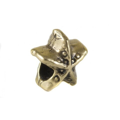 Красная шерстянная нить на удачу с подвеской (Морская звезда)