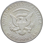 США 1/2 доллара (50 центов) 1968 D Кеннеди (AU)