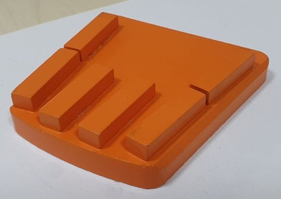Франкфурт алмазный шлифовальный 6 сегментов   АА L40xW10xH8 PAV № 00 оранжевый асфальт, свежий бетон