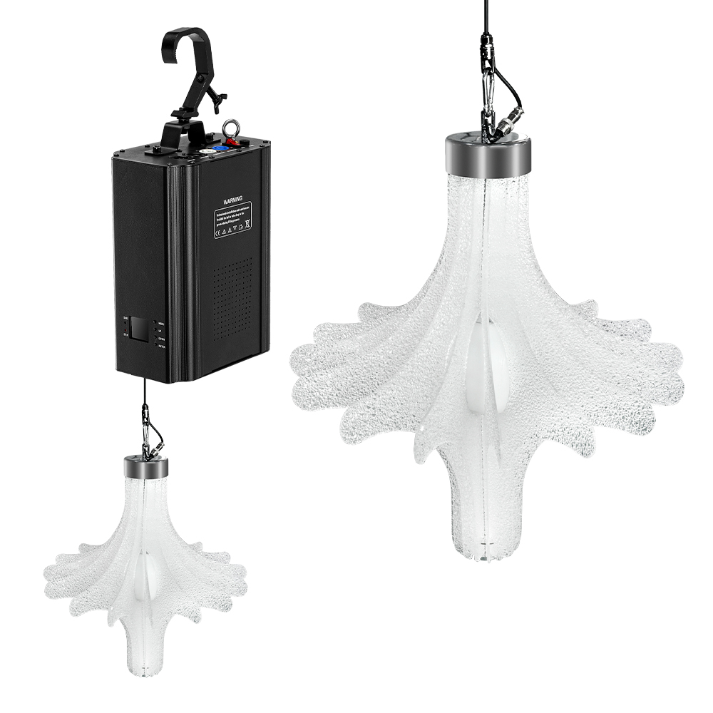 Kinetic Light 50×45 см — кинетический световой цветок с одной лебёдкой RGBW