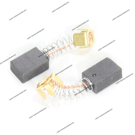 Электроугольная щетка 5х8х12 Пружина, пятак-уши с 4-х сторон (для А-64)