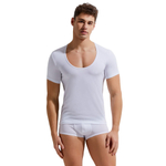 Мужская футболка с глубоким U-образным вырезом Gauvine (Размер: XL) (Цвет: черный)