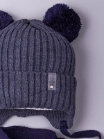 Шапка детская осенняя и шарф с ушками