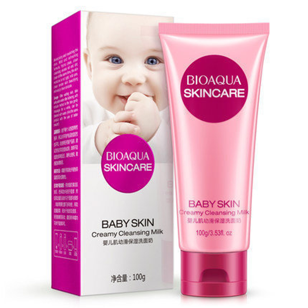 Пенка для умывания BioAqua Baby Skin очищающая Creamy Cleansing Milk, 100 г