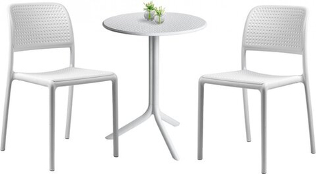 Комплект пластиковой мебели Nardi Step Bora Bistrot, белый