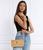 кожаная сумка-мессенджер Patrizia Pepe - бежевый(8B0069 L001)