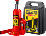 STAYER RED FORCE, в кейсе, 5 т, 216 - 413 мм, бутылочный гидравлический домкрат, Professional (43160-5-K)