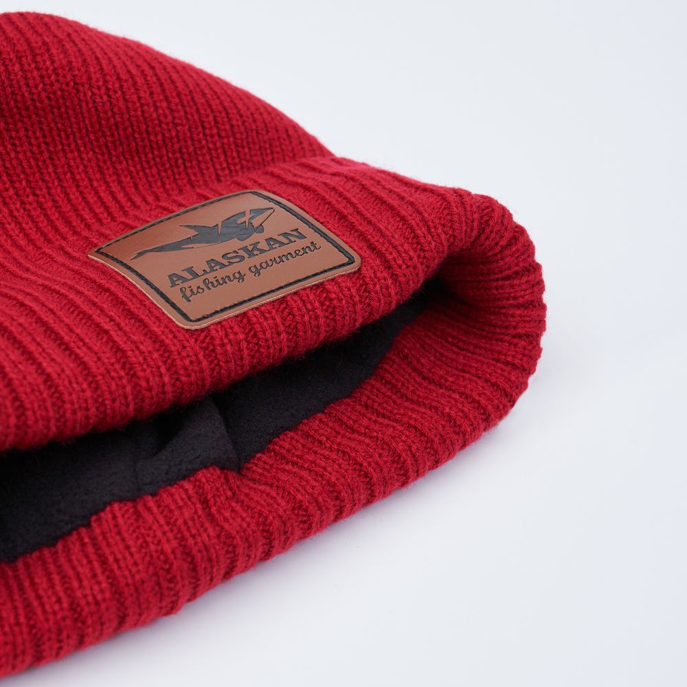 Шапка Alaskan Hat Beanie красная L, 52-54 (AWC037R)