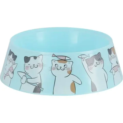 Миска для кошек Мур-мяу 0,3л (голубой) (комплект 30 шт)