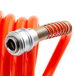 Шланг спиральный воздушный 8 х 12 мм, 18 бар, с быстросъемными соединениями, 15 м Stels