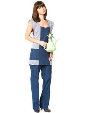 Комплект женский "Карина" брюки (голубой/розовый)