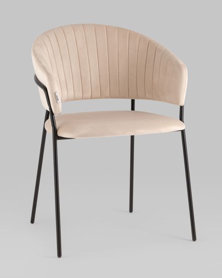 Стул Бруно велюр кремовый