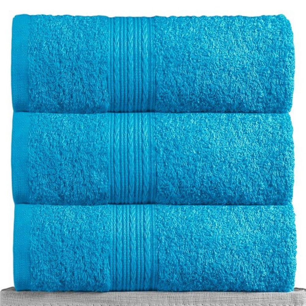 Полотенце махровое "АВТ. БИРЮЗОВОЕ" BAYRAMALY, 100% хлопок, Туркмения.