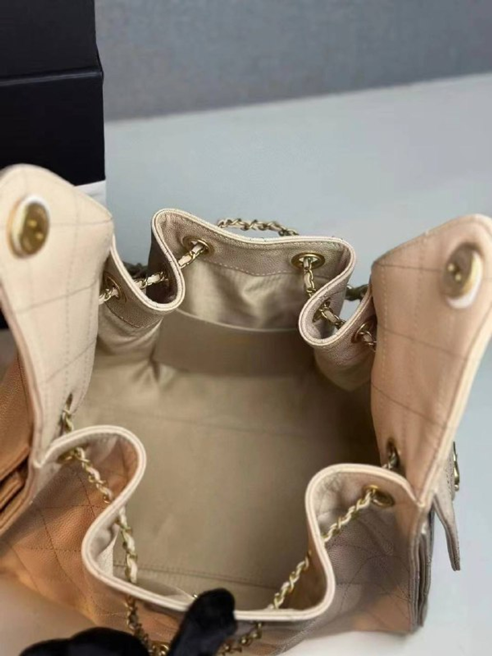 Бежевая сумка Chanel 25 Small HANDBAG