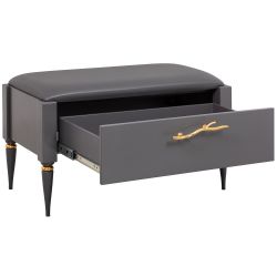 Банкетка Арт Серый Голд