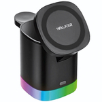 Беспроводное ЗУ WALKER WH-55, 18Вт, быстрый заряд Qi, 3в1, черное