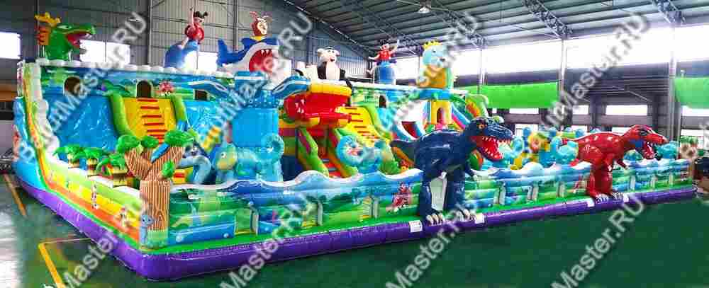 Коммерческий батут "Звериный городок" 24*15*6 м