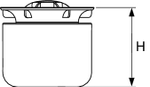 Погружной стакан Tece Draintpoint S 3695002