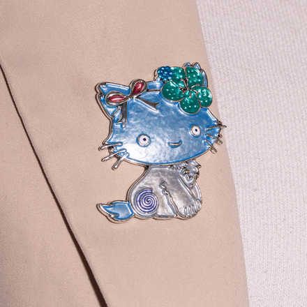 Брошь Shadore KITTY XZ1444.21 BL/S