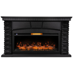 Каминокомплект: Очаг Royal Thermo Aurora RTFP/P-AR40LS, портал Porto 42/40/36 камень чер. шп. венге