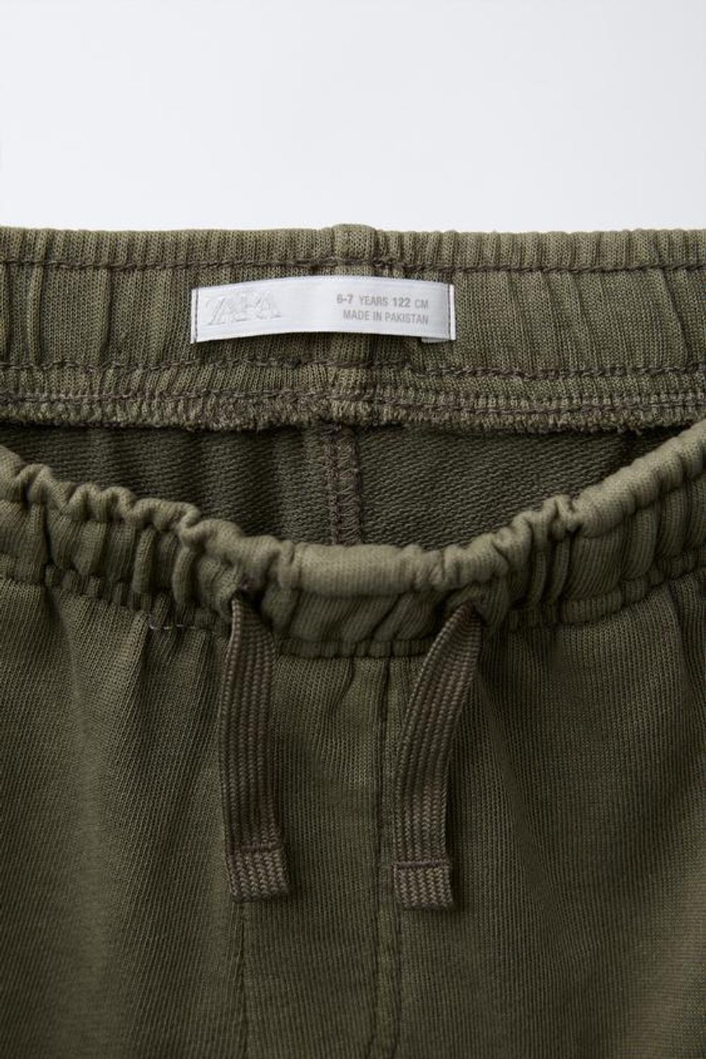 ZARA БРЮКИ-ДЖОГГЕРЫ С ЭФФЕКТОМ ПОТЕРТОСТИ, МЯГКИЙ ЗЕЛЕНЫЙ