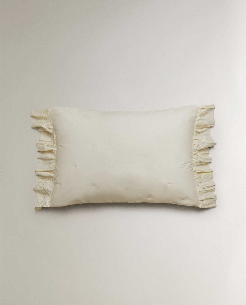 Zara Home наволочка декоративная из хлопка, молочный