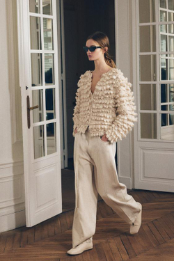 ZARA КАРДИГАН ИЗ РЕЛЬЕФНОЙ ТКАНИ, БЕЖЕВЫЙ