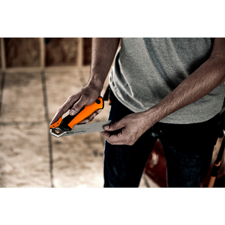 Пила тяговая Fiskars Pro PowerTooth, складная, 150 мм, 19 TPI