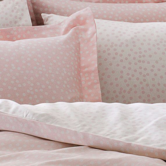 Постельное белье  PUNTO розовый deluxe TIVOLYO HOME Турция