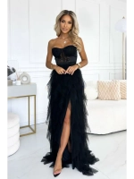 черное макси платье + plus size