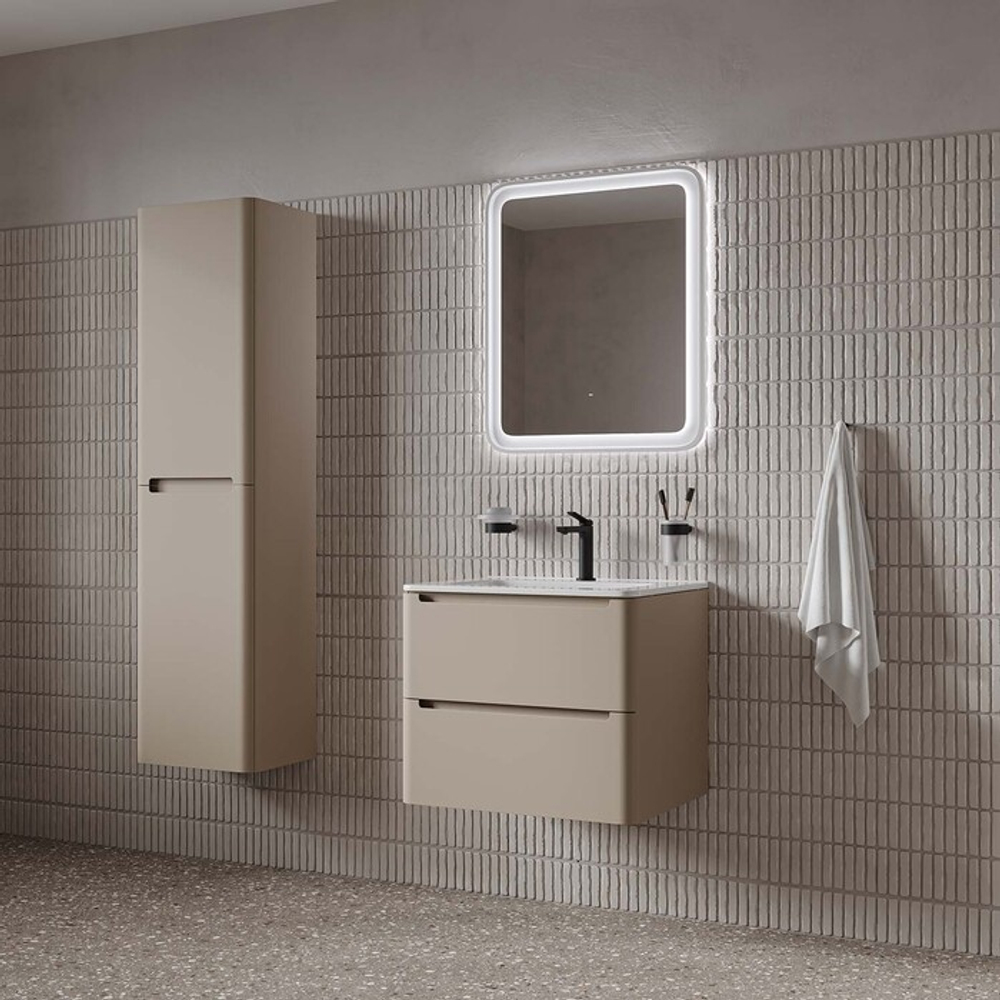 Тумба с умывальником IDDIS Edifice, подвесная, 60 см, капучино, EDI60C0i95K