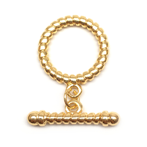 Замок тогл  24х20 мм, позолота