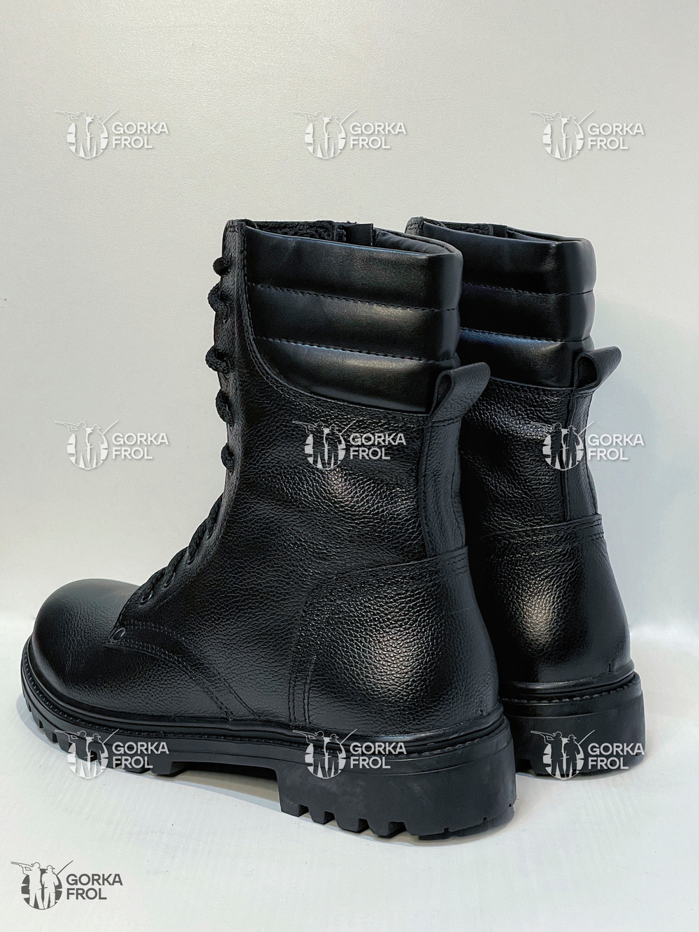 Берцы BIZON ТК-20, хромовая кожа, подошва каучук, стелька Ortholite