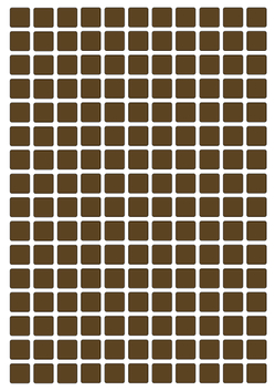 Виниловые наклейки для маркировки Policomprint М14, 10х10 мм. 176 шт.