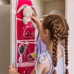 Кармашки для детского сада на резинке. Сердечки