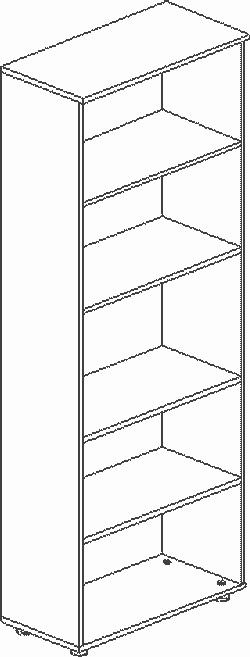 Шкаф открытый Рубин 41.(42).31
