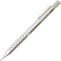 Чертёжный карандаш 0,5 мм Pentel Smash Work Ltd 2021 Smart Silver + ластик Pentel Ain Smash Smart Silver