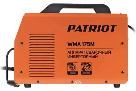 Сварочный инверторный полуавтомат PATRIOT WMA 175M MIG/MAG/MMA, полуавтоматическая сварка в среде 605302150