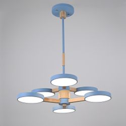 Люстра на штанге TURNA DBL L6 Blue