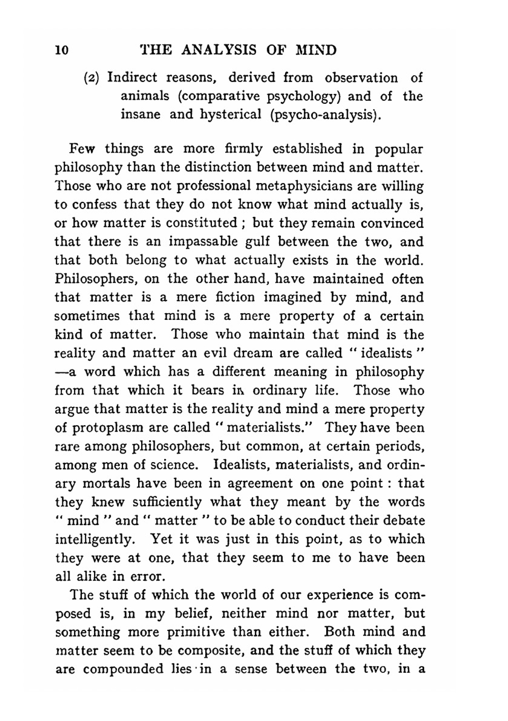 The Analysis of Mind | Russell Bertrand; Muirhead John H