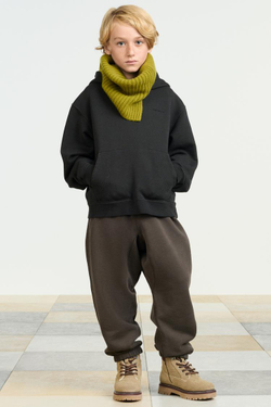 ZARA ТОЛСТОВКА С КАПЮШОНОМ, ЧЕРНЫЙ