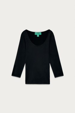 ZARA X MARISA BERENSON БЕСШОВНЫЙ ТОП, ЧЕРНЫЙ