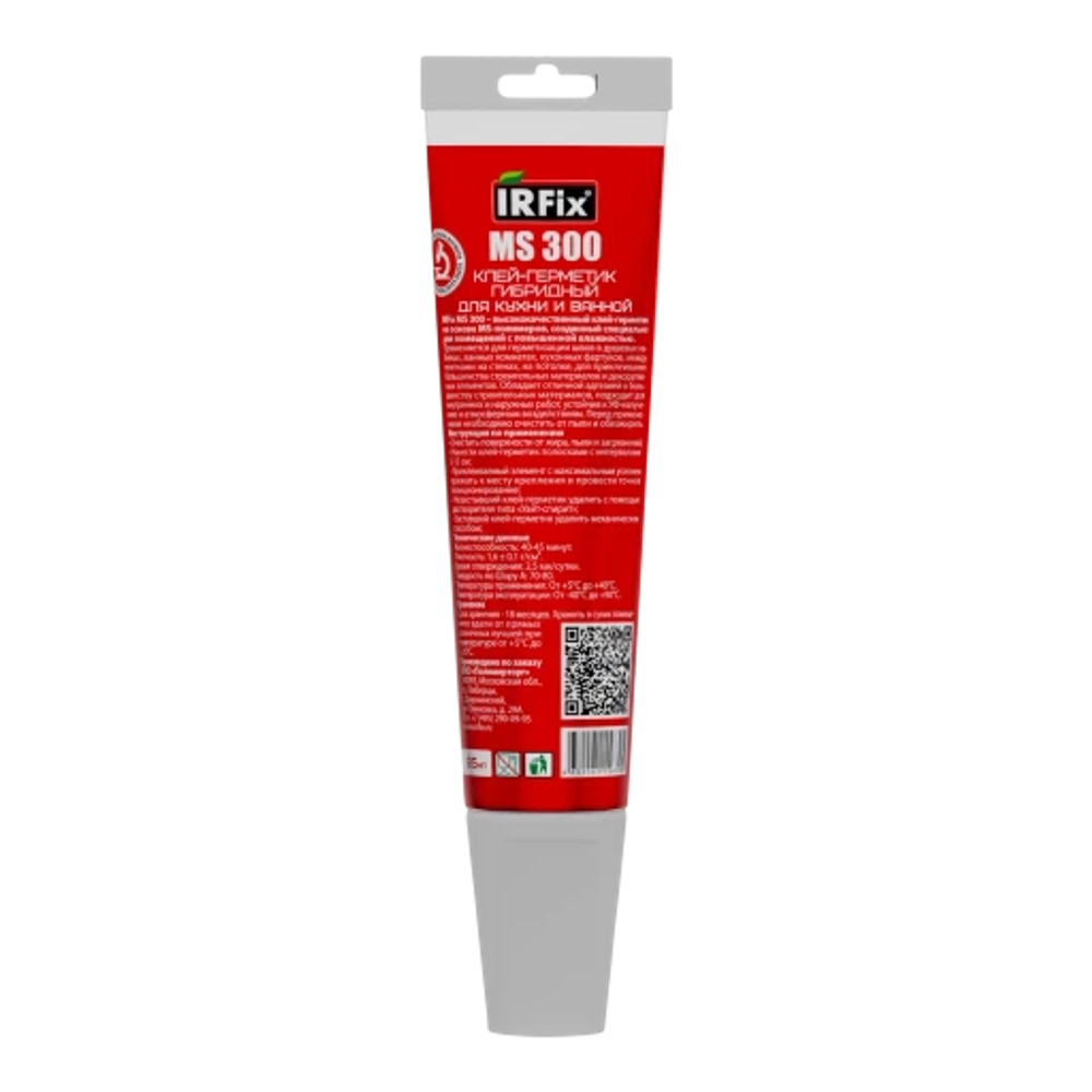 IRFix MS 300 Клей-герметик гибридный для кухни и ванной 85мл (Белый)