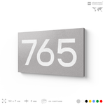 Номер на дверь 765, табличка на дверь для офиса, квартиры, кабинета, аудитории, склада, серая 120х70 мм, Айдентика Технолоджи