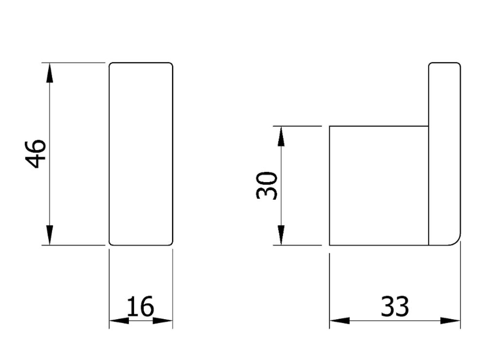 Крючок для ванны нерж. сталь CORINTO 16921.N чёрный