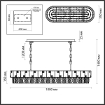 Люстра подвесная Odeon Light 5076/10 CHESSI